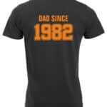Isänpäivä paita 1982 oranssi taka