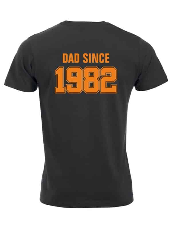 Isänpäivä paita 1982 oranssi taka Isänpäivä paita 1982 oranssi taka