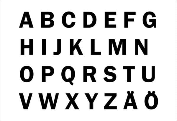 Korvakorut kaikki kirjaimet Korvakorut kaikki kirjaimet